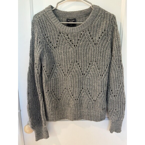 Women's Abercrombie & Fitch‎ Gray Knit Sweater SZ S Soft - Picture 7 of 7